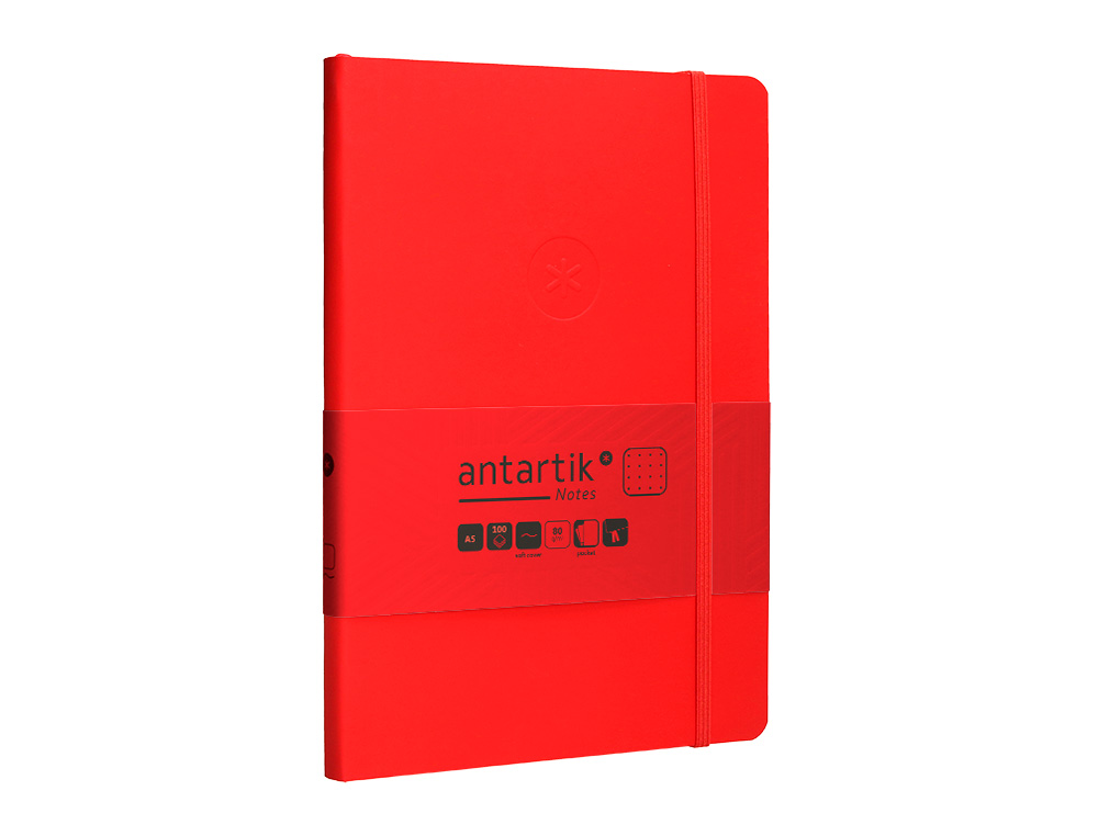 Caderno com elastico antartik capa mole a5 folhas pontos vermelho 80 folhas 80 gr fsc ( Imagem 5 de 8 ) - Preview