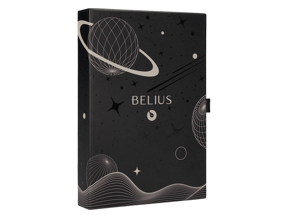 Caneta e bolsa de couro belius cinza tinta preta caixa de oferta ( Imagem 3 de 23 ) - Preview