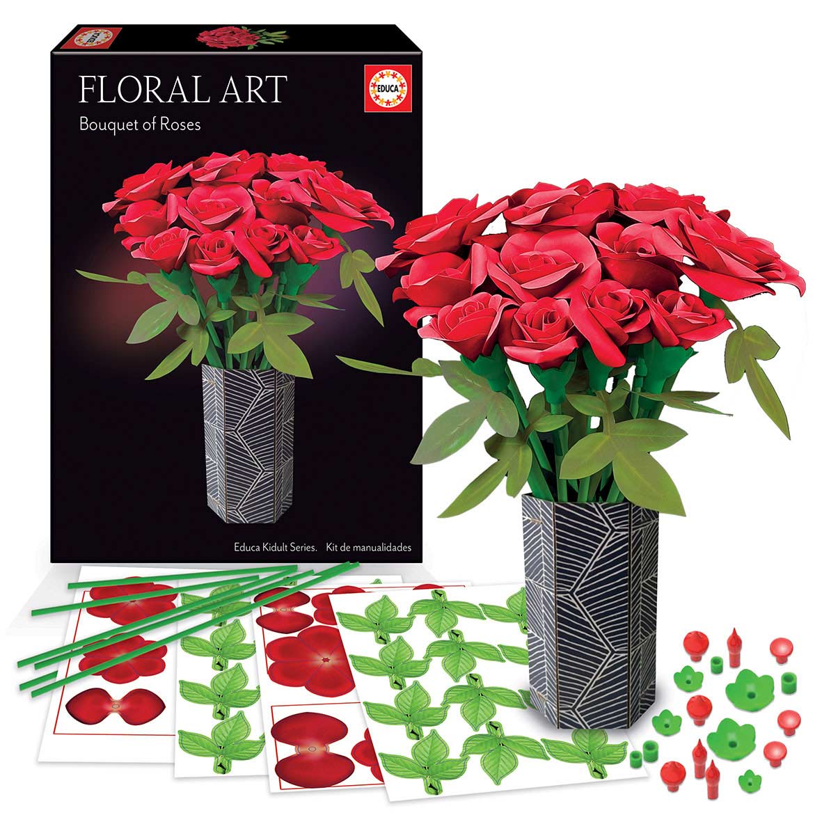Arte Floral - Bouquet De Rosas Educa 20139 ( Imagem 2 de 2 ) - Preview