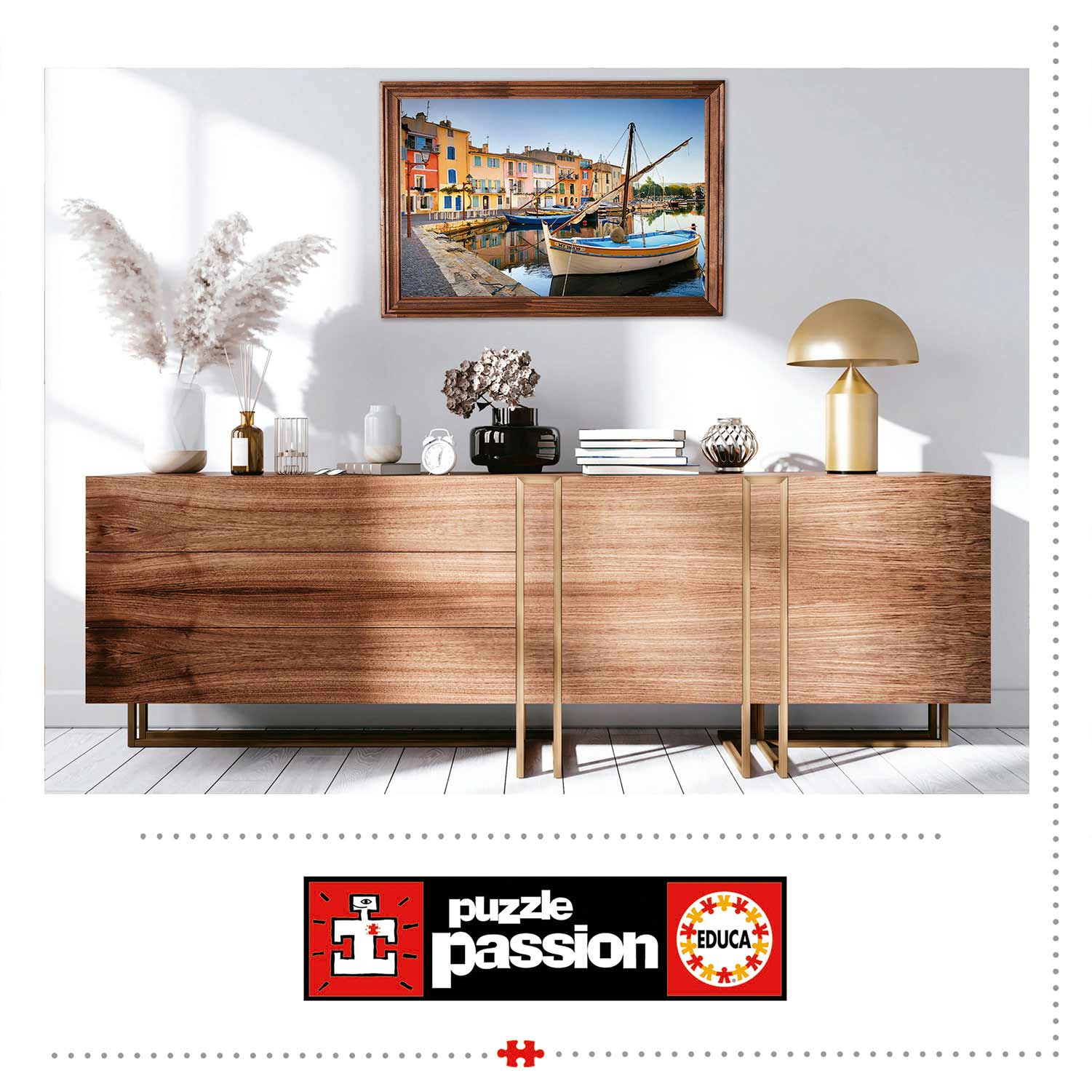 Puzzle Educa 1000 Peças Porto De Martigues, Provenca 19928 ( Imagem 2 de 2 ) - Preview