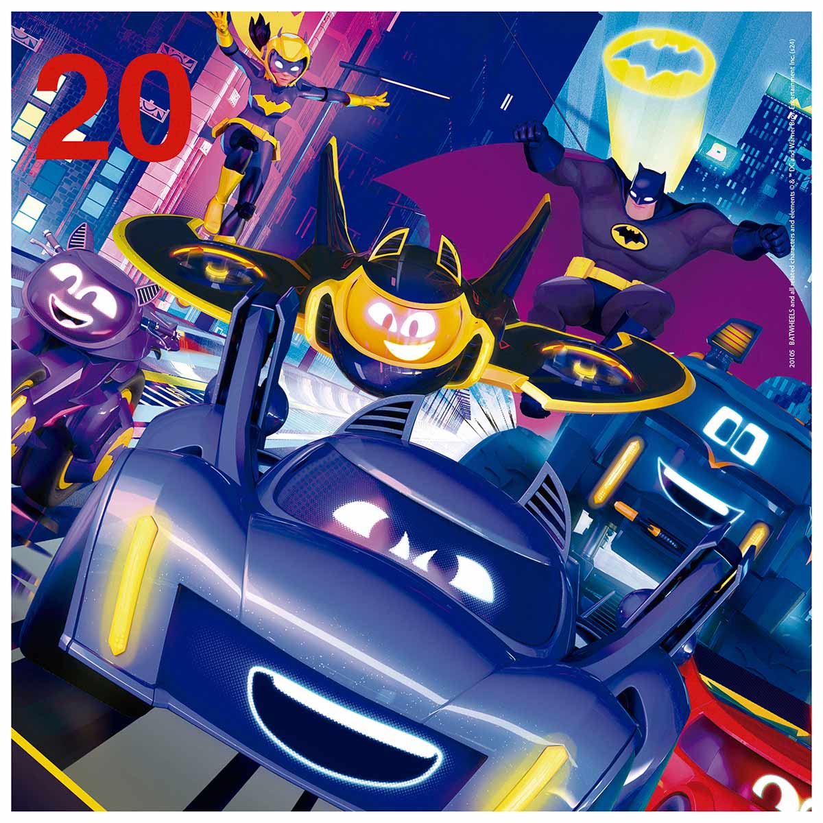 4 Puzzles Progressivos Educa 12-16-20-25 Batwheels ( Imagem 3 de 4 ) - Preview