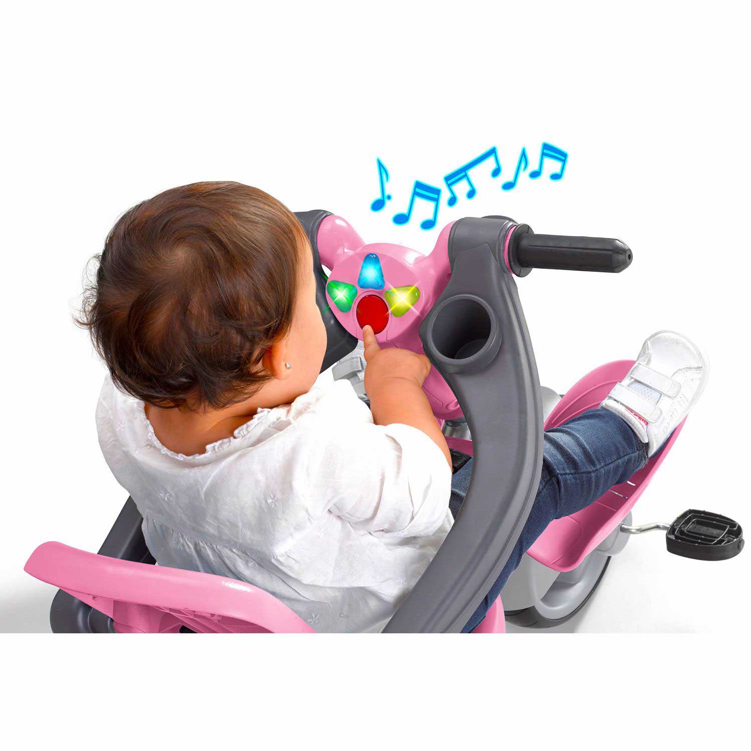 Triciclo Baby Plus Music Rosa Feber Famosa 800012132 ( Imagem 4 de 4 ) - Preview
