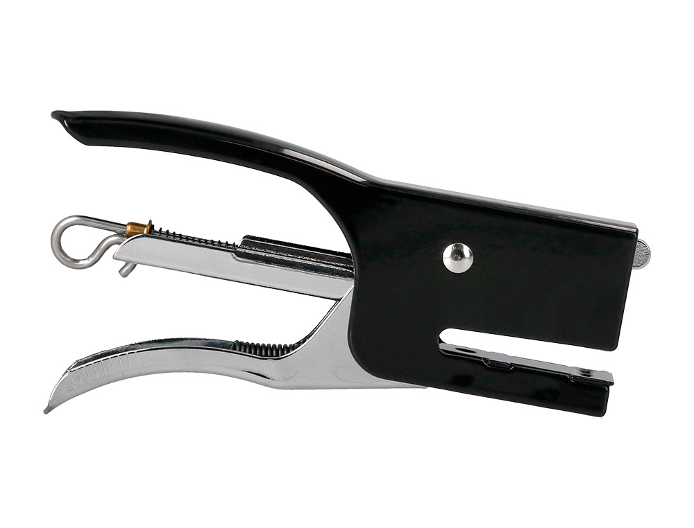 Agrafador q-connect kf22340 de alicate metalico cor preto capacidade 12 folhas usa agrafes nº 10 ( Imagem 3 de 11 ) - Preview