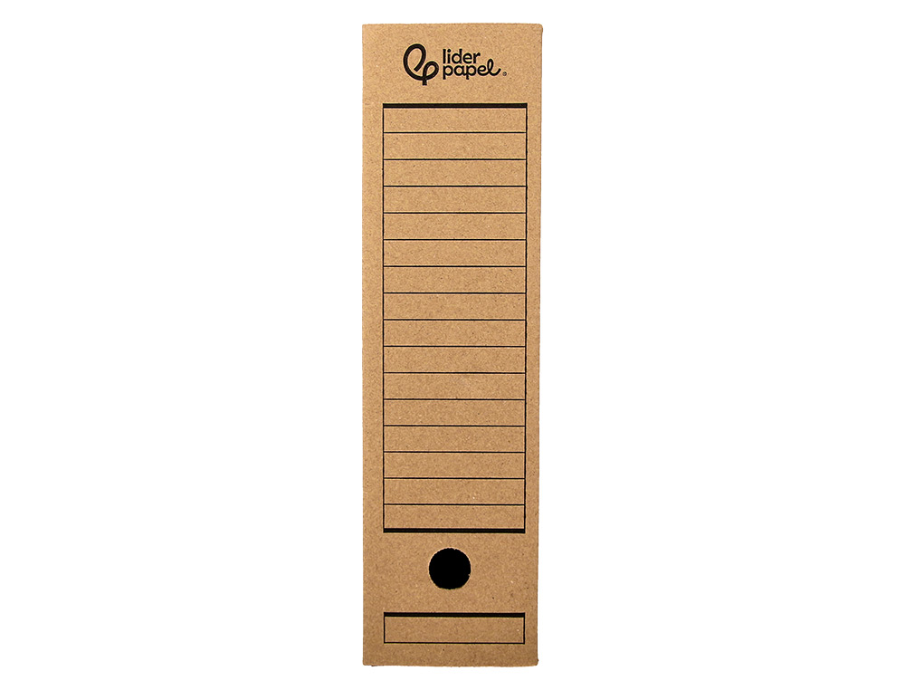 Caixa arquivo definitivo liderpapel folio cartao reciclado 325 gr lombada 100 mm kraft 365x100x251 mm ( Imagem 2 de 10 ) - Preview
