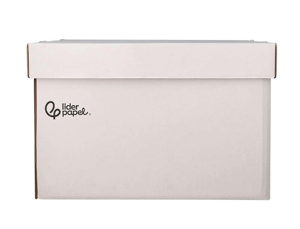 Caixa para arquivo definitivo liderpapel cartao 100% reciclado automatico para 4 caixas arquivo def. folio / 5 arquivado (5 unidades) ( Imagem 4 de 10 ) - Preview