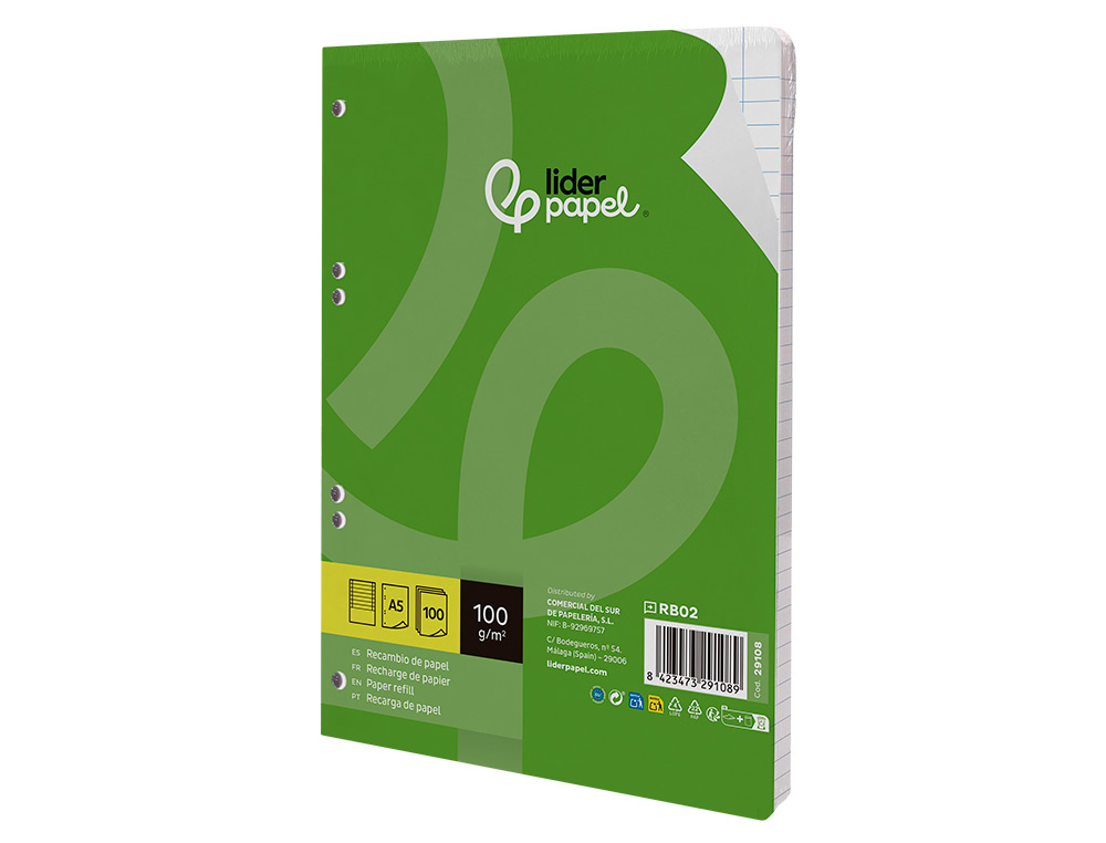 Refill of A5 100 sheets, 100gsm lined paper ( Imagem 3 de 9 ) - Preview