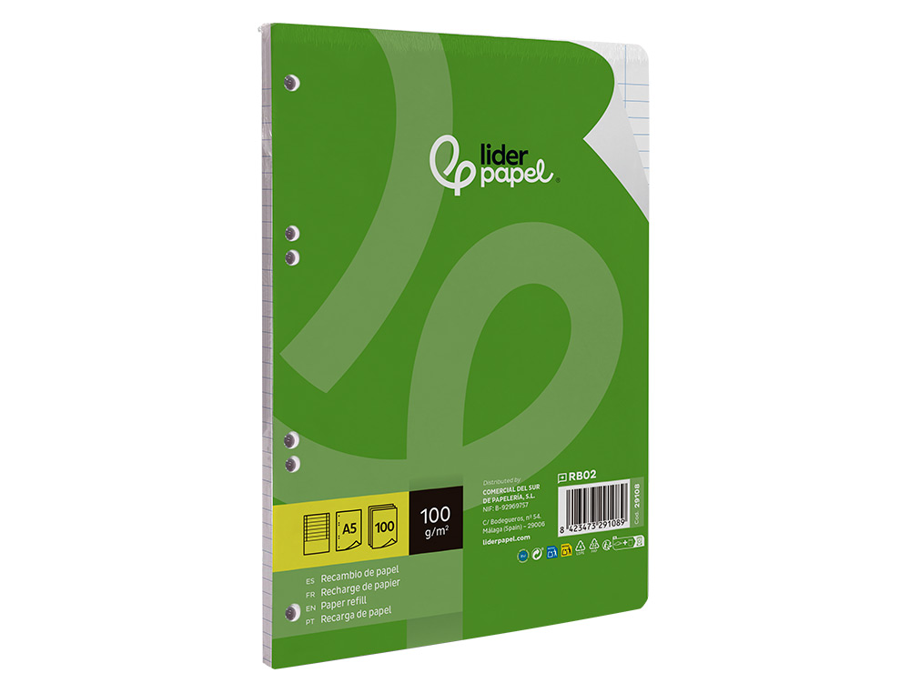 Refill of A5 100 sheets, 100gsm lined paper ( Imagem 5 de 9 ) - Preview