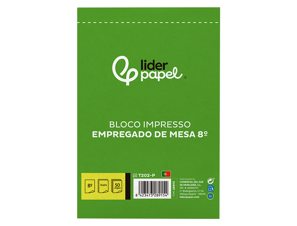 Bloco empregado de mesa duplicado 105x155 mm (10 unidades) ( Imagem 2 de 9 ) - Preview