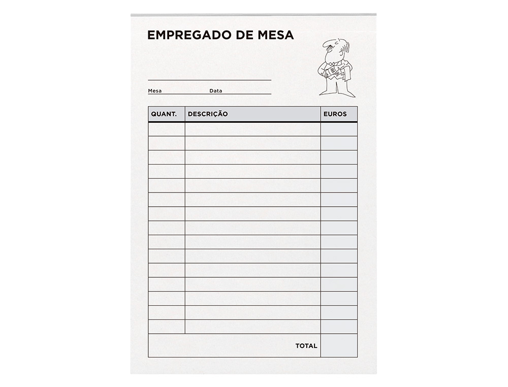 Bloco empregado de mesa duplicado 105x155 mm (10 unidades) ( Imagem 4 de 9 ) - Preview