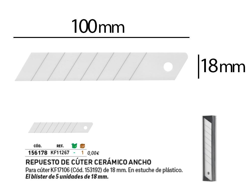 Recarga q-connect x-ato ceramica blister de 5 unidades para x-ato kf17106 ( Imagem 2 de 10 ) - Preview