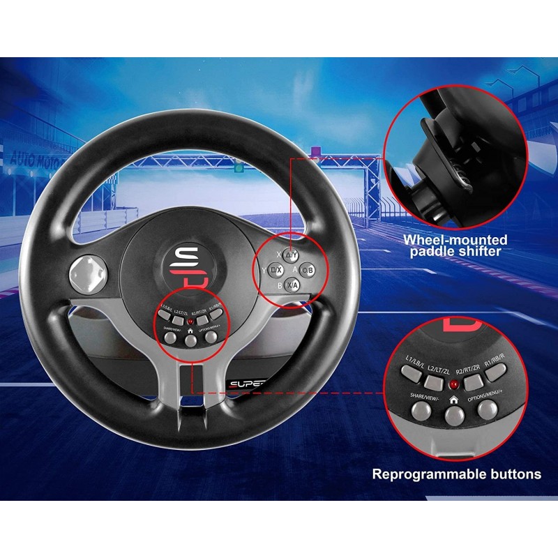 Volante SuperDrive Driving Wheel SV200 PS4 & Xbox One & PC & Nintendo Switch ( Imagem 3 de 4 ) - Preview
