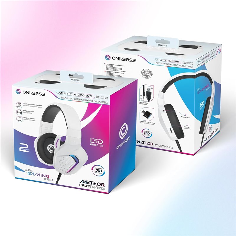 Oniverse - Gaming Headset Meteor - Frost White (Multiplataforma) ( Imagem 3 de 3 ) - Preview