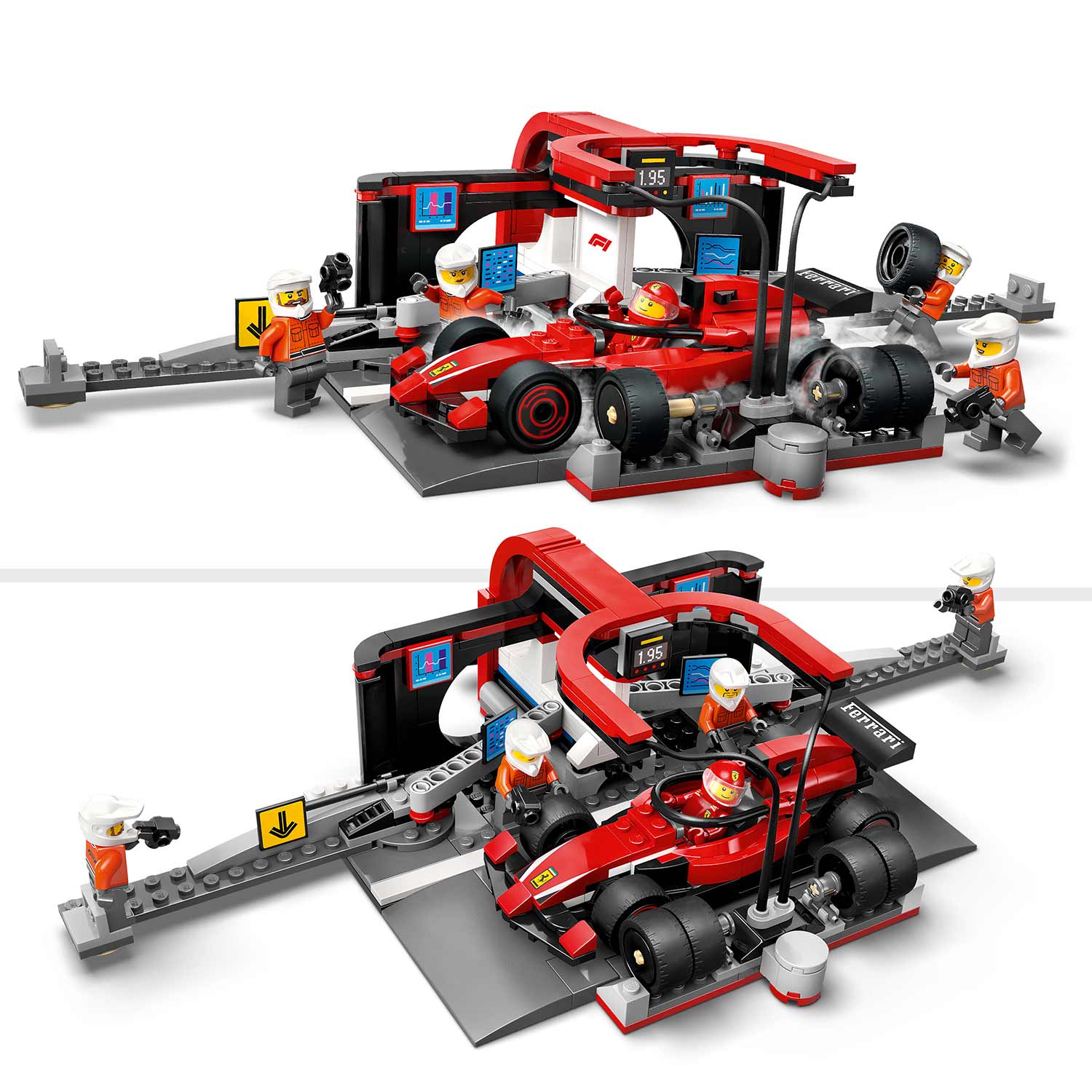 Lego City Boxe De F1 E Equipa Da Boxe Com Carro Da Ferrari 60443 ( Imagem 3 de 4 ) - Preview