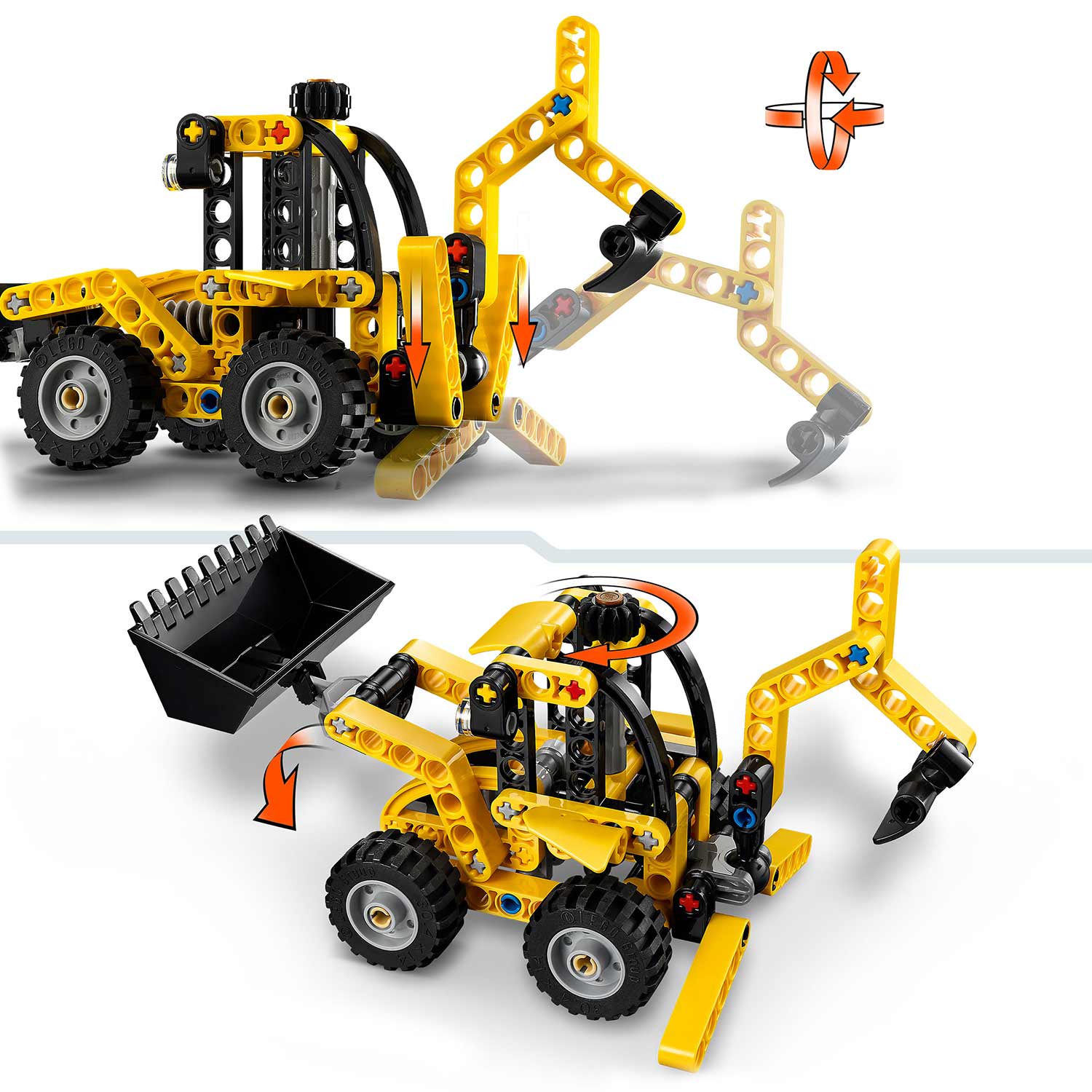 Lego Technic Retroescavadora 42197 ( Imagem 3 de 4 ) - Preview