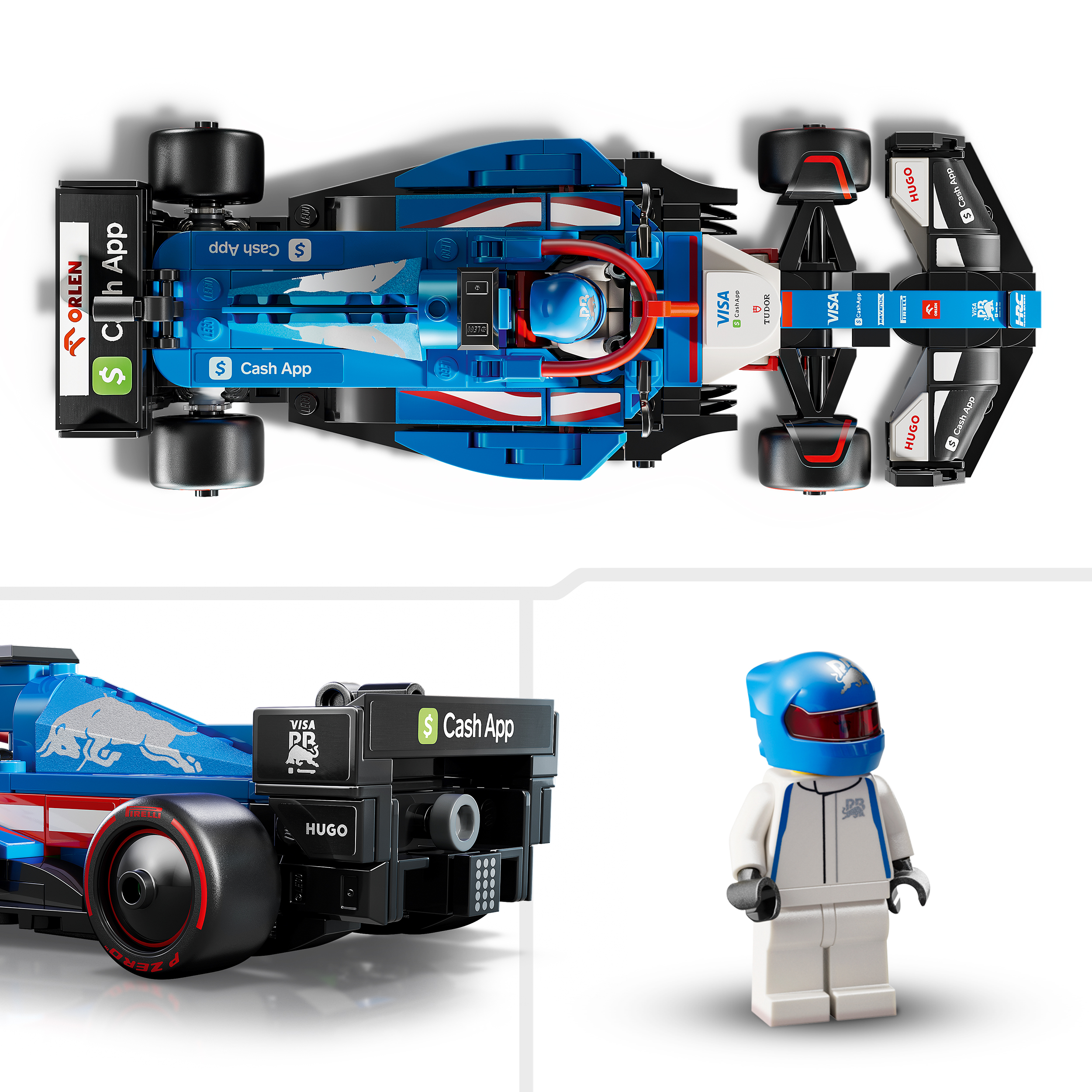Lego Speed Champions Carro De Corrida Visa Cash Rb Vcarb 01 F1 77246 ( Imagem 3 de 4 ) - Preview