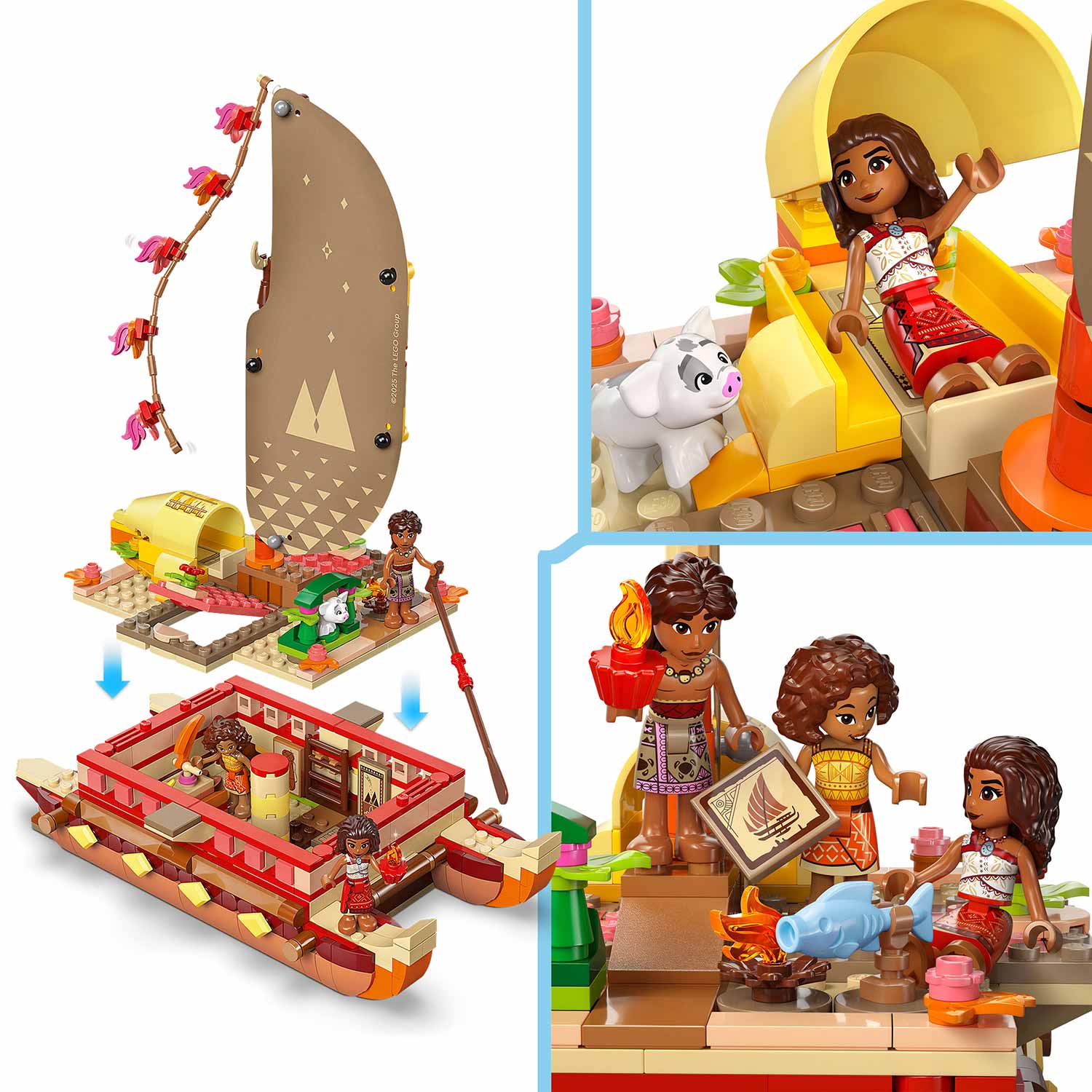 Lego Disney Canoa De Aventuras Da Vaiana 43270 ( Imagem 3 de 4 ) - Preview