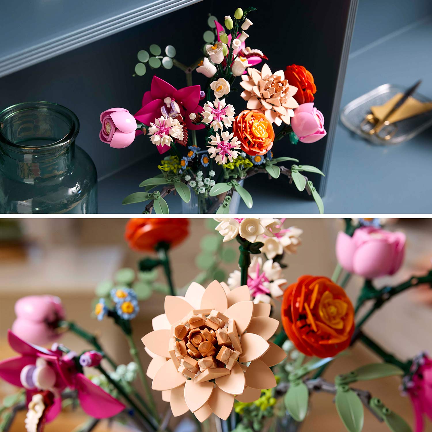 Lego Botanical Collection Buque De Flores Cor-De-Rosa Elegante 10342 ( Imagem 3 de 4 ) - Preview