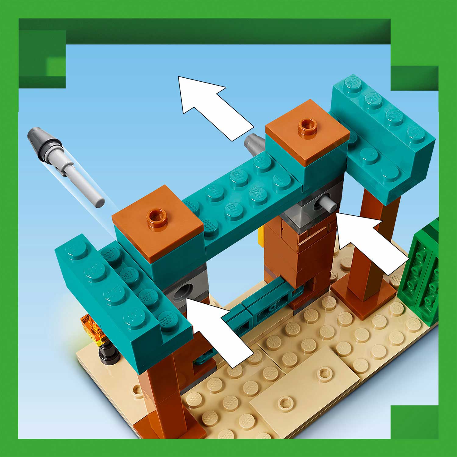 Lego Minecraft Patrulha Deserto Illager 21267 ( Imagem 3 de 4 ) - Preview
