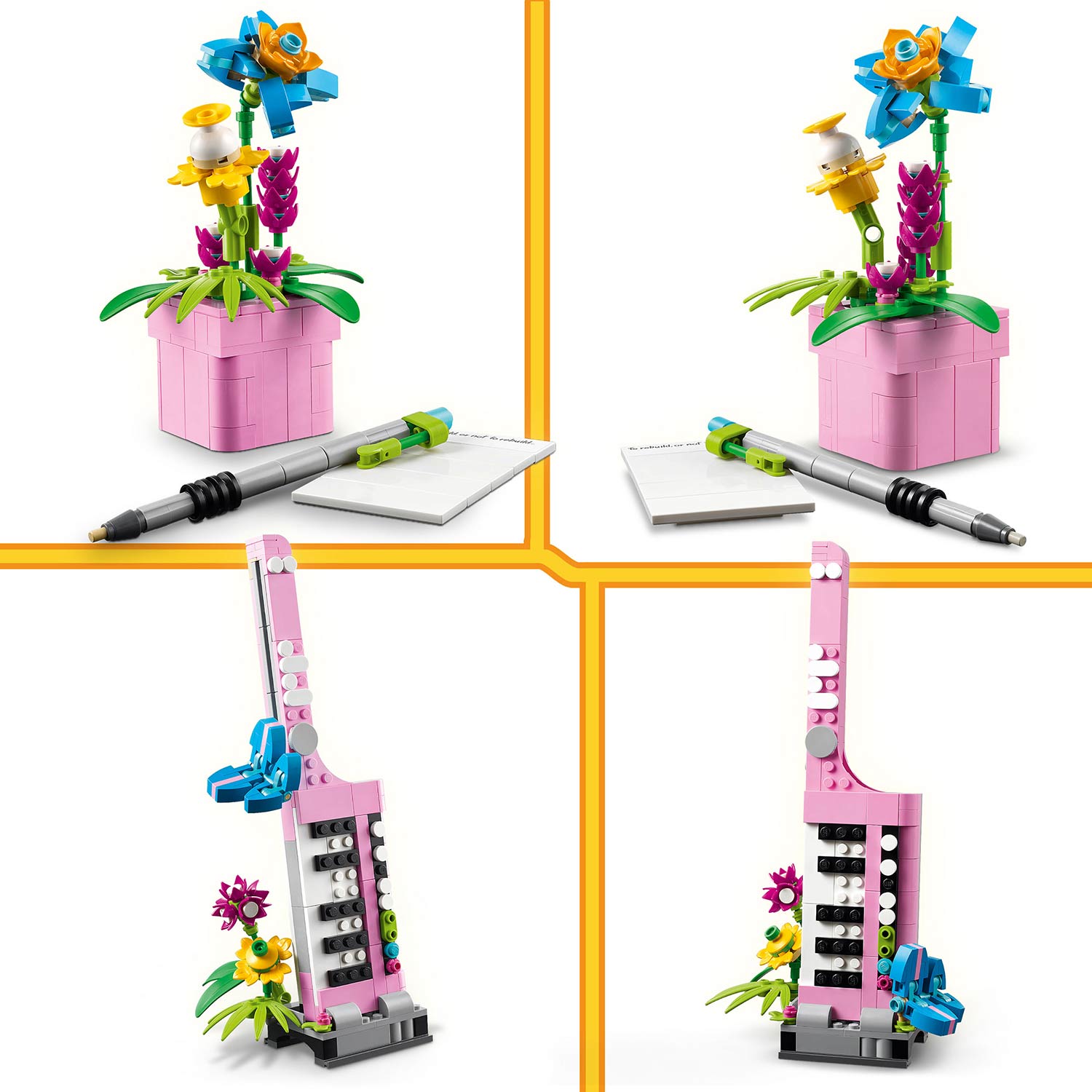 Lego Creator 3-In-1 Maquina De Escrever Com Flores 31169 ( Imagem 3 de 4 ) - Preview