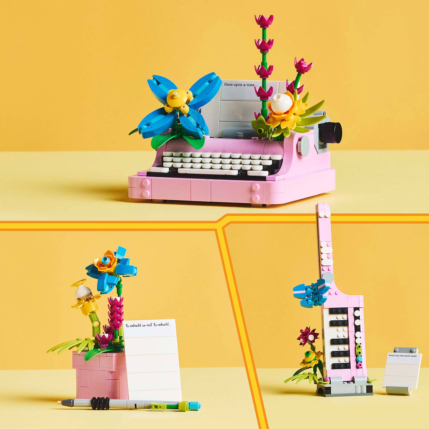 Lego Creator 3-In-1 Maquina De Escrever Com Flores 31169 ( Imagem 4 de 4 ) - Preview