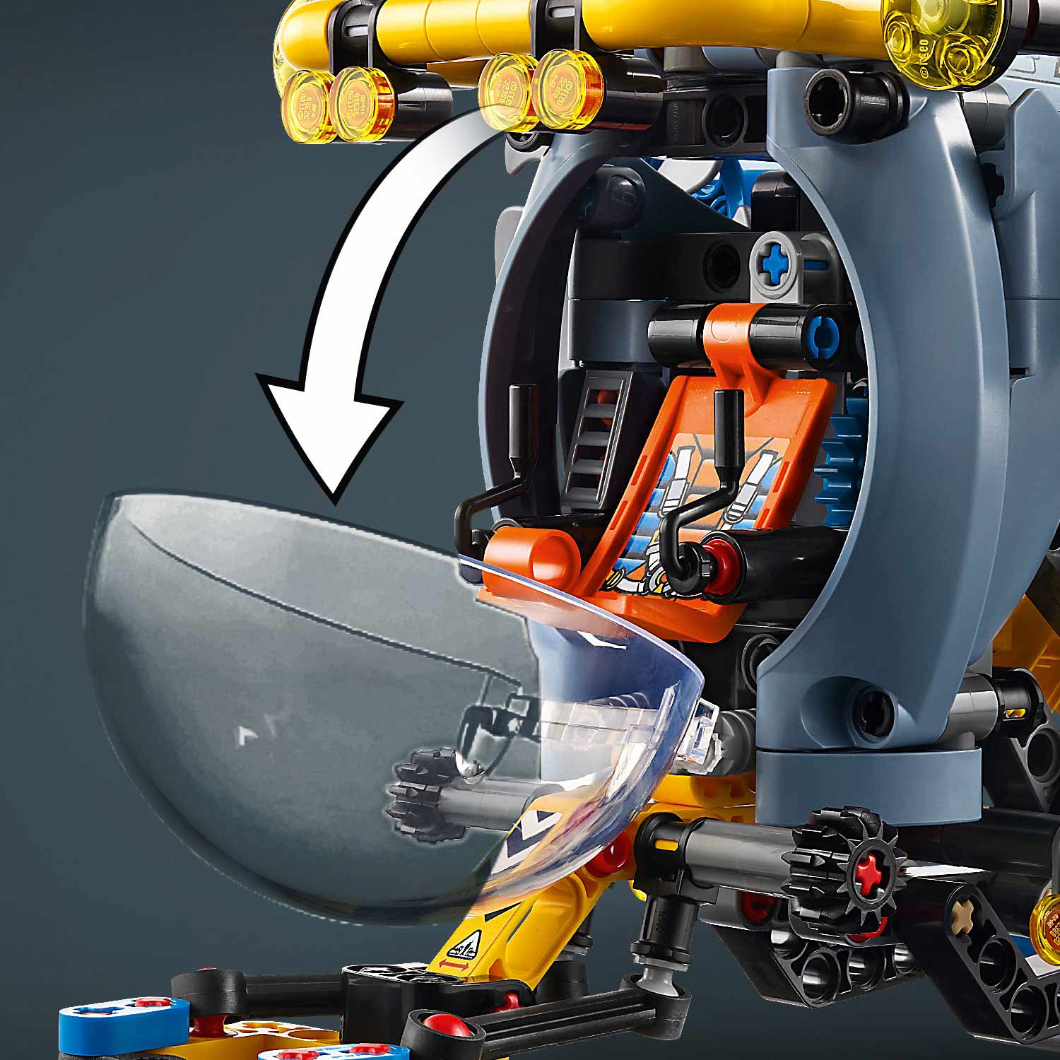 Lego Technic Submarino De Investigacao Em Aguas Profundas 42201 ( Imagem 3 de 4 ) - Preview