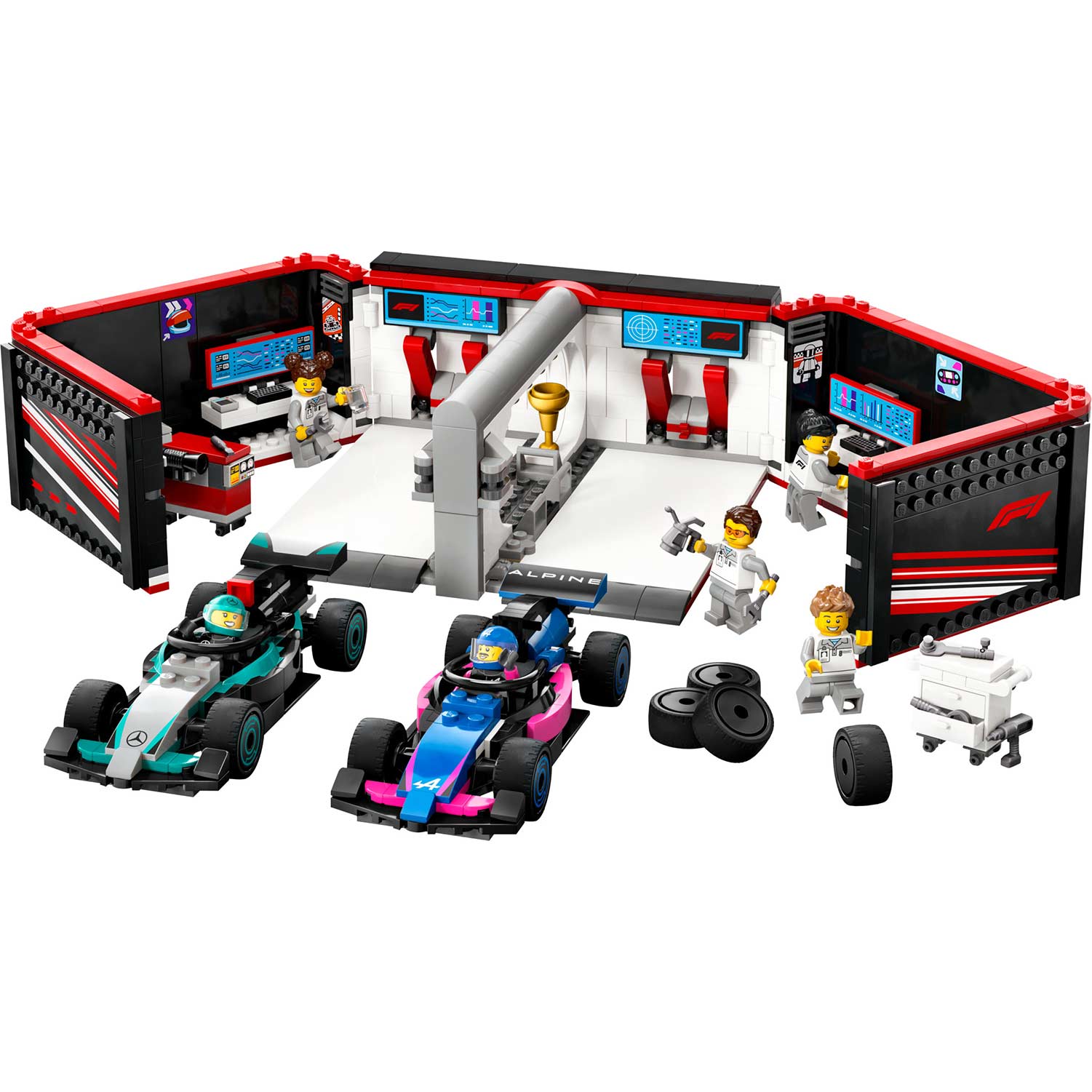Lego City Garagem De F1 E Carros Da Mercedes-Amg E Alpine 60444 ( Imagem 2 de 4 ) - Preview