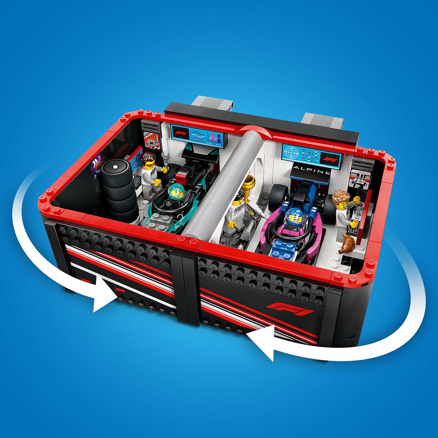 Lego City Garagem De F1 E Carros Da Mercedes-Amg E Alpine 60444 ( Imagem 3 de 4 ) - Preview