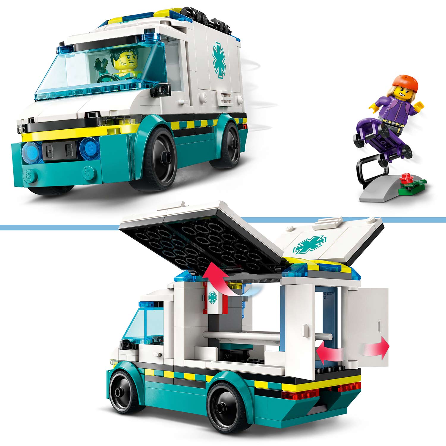 Lego City Ambulancia De Emergencia 60451 ( Imagem 3 de 4 ) - Preview