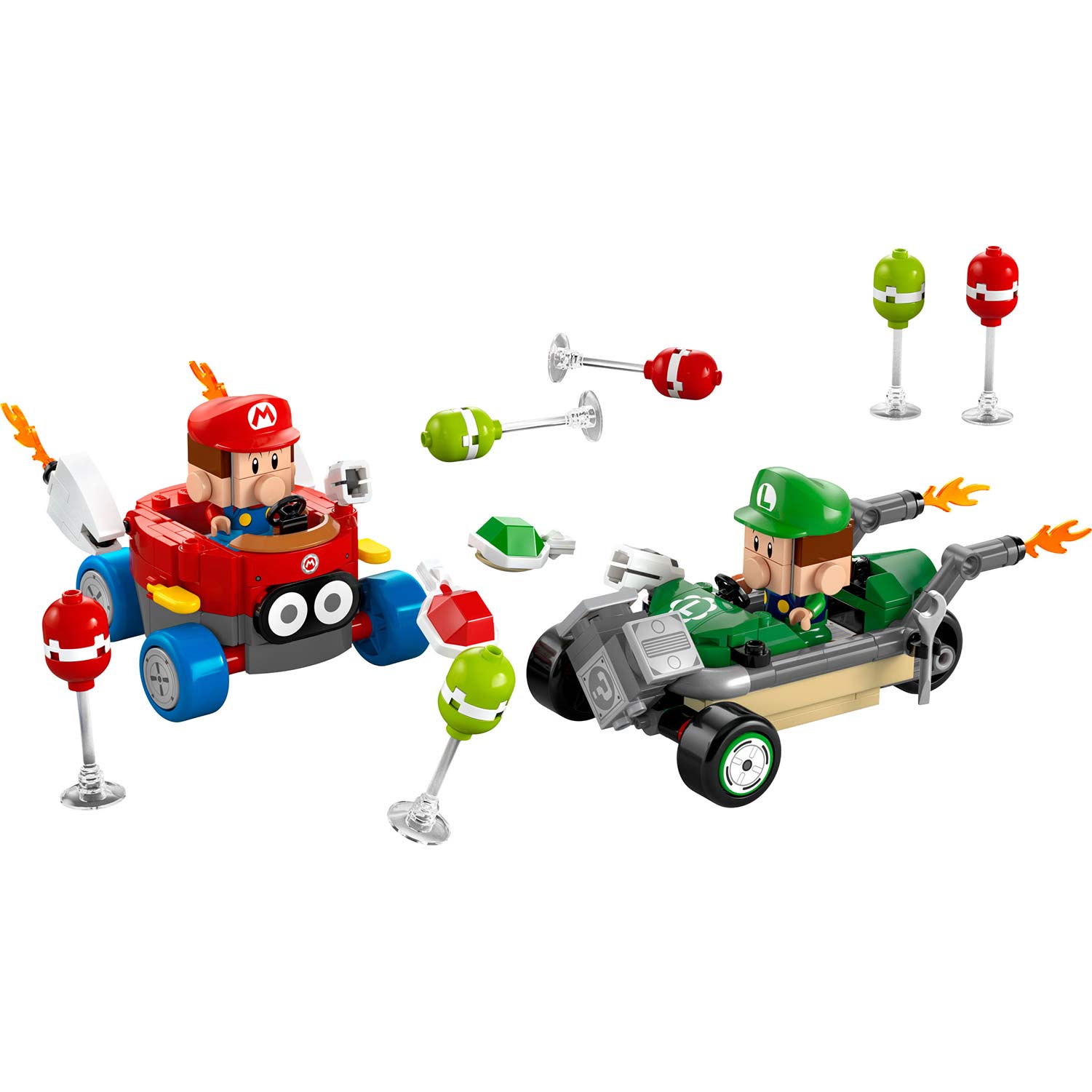 Lego Super Mário Kart - Mário Bebe Contra Luigi Bebe 72034 ( Imagem 2 de 4 ) - Preview