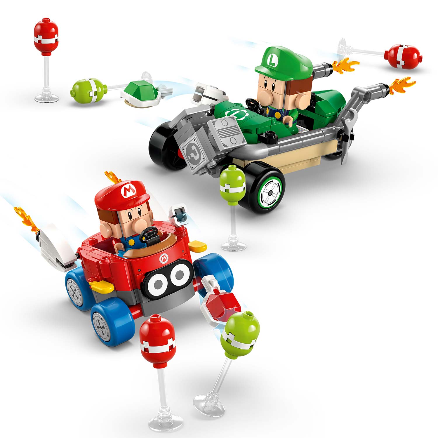 Lego Super Mário Kart - Mário Bebe Contra Luigi Bebe 72034 ( Imagem 3 de 4 ) - Preview