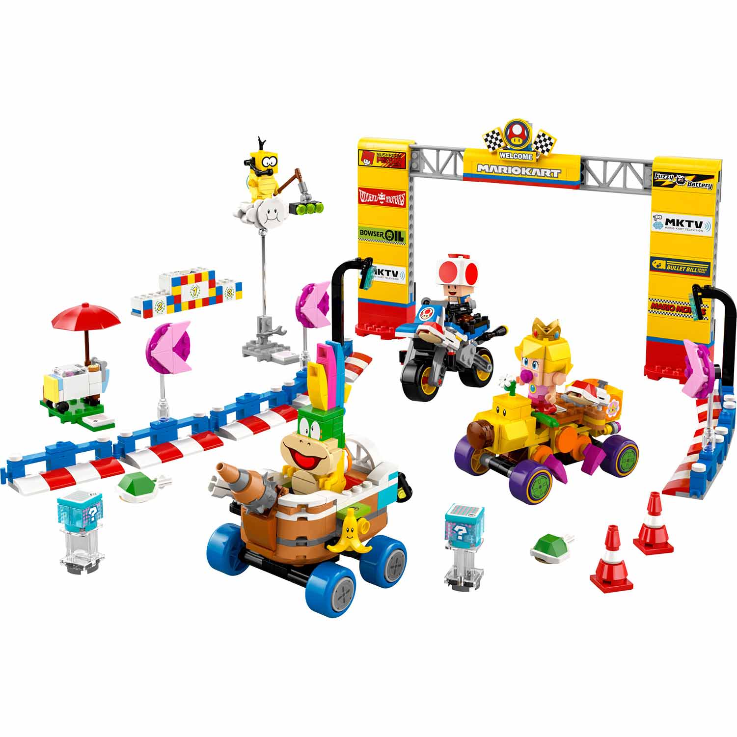 Lego Super Mário Kart - Conjunto Peach Bebe E Grande Premio 72036 ( Imagem 2 de 4 ) - Preview