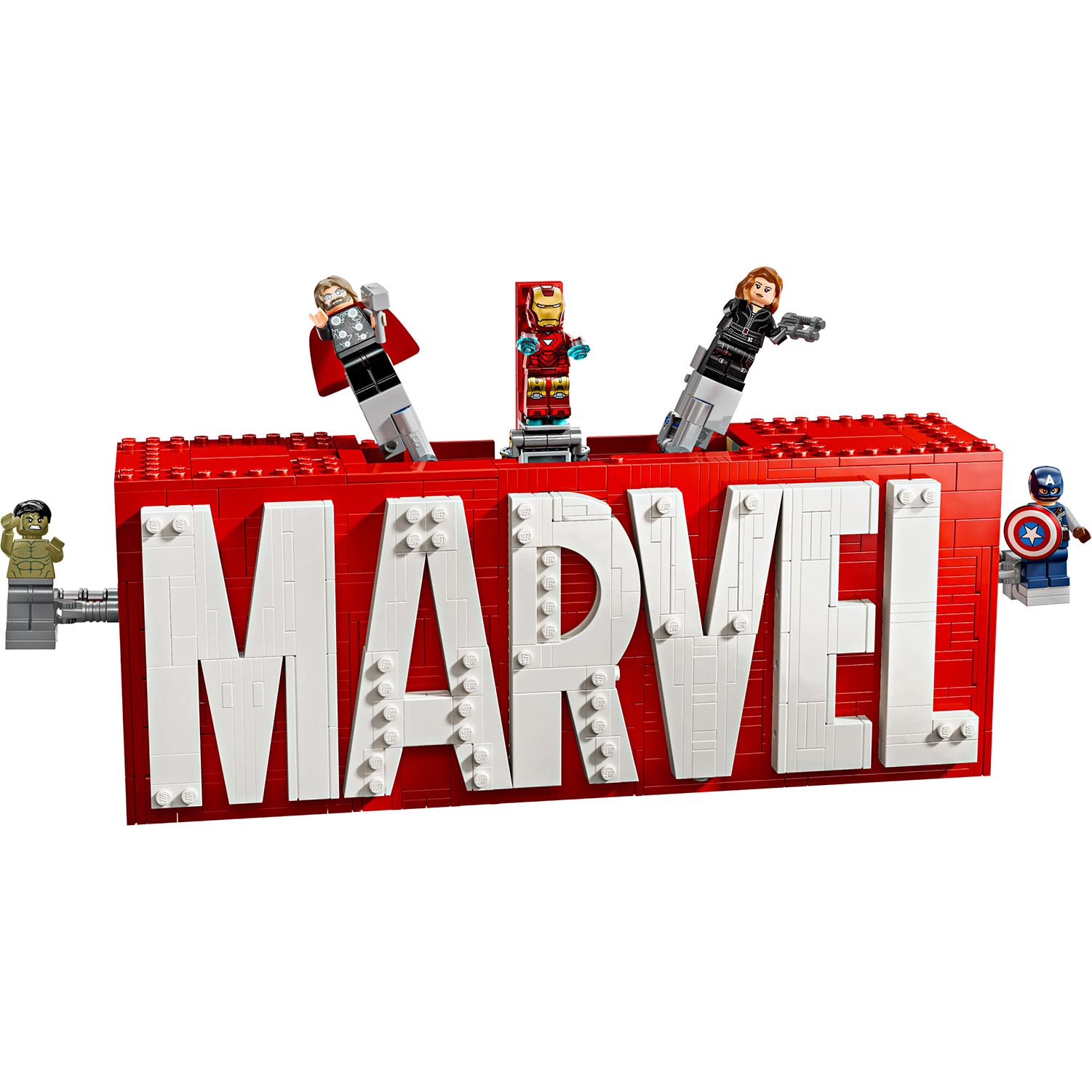 Lego Marvel Logotipo Marvel E Minifiguras 76313 ( Imagem 2 de 4 ) - Preview