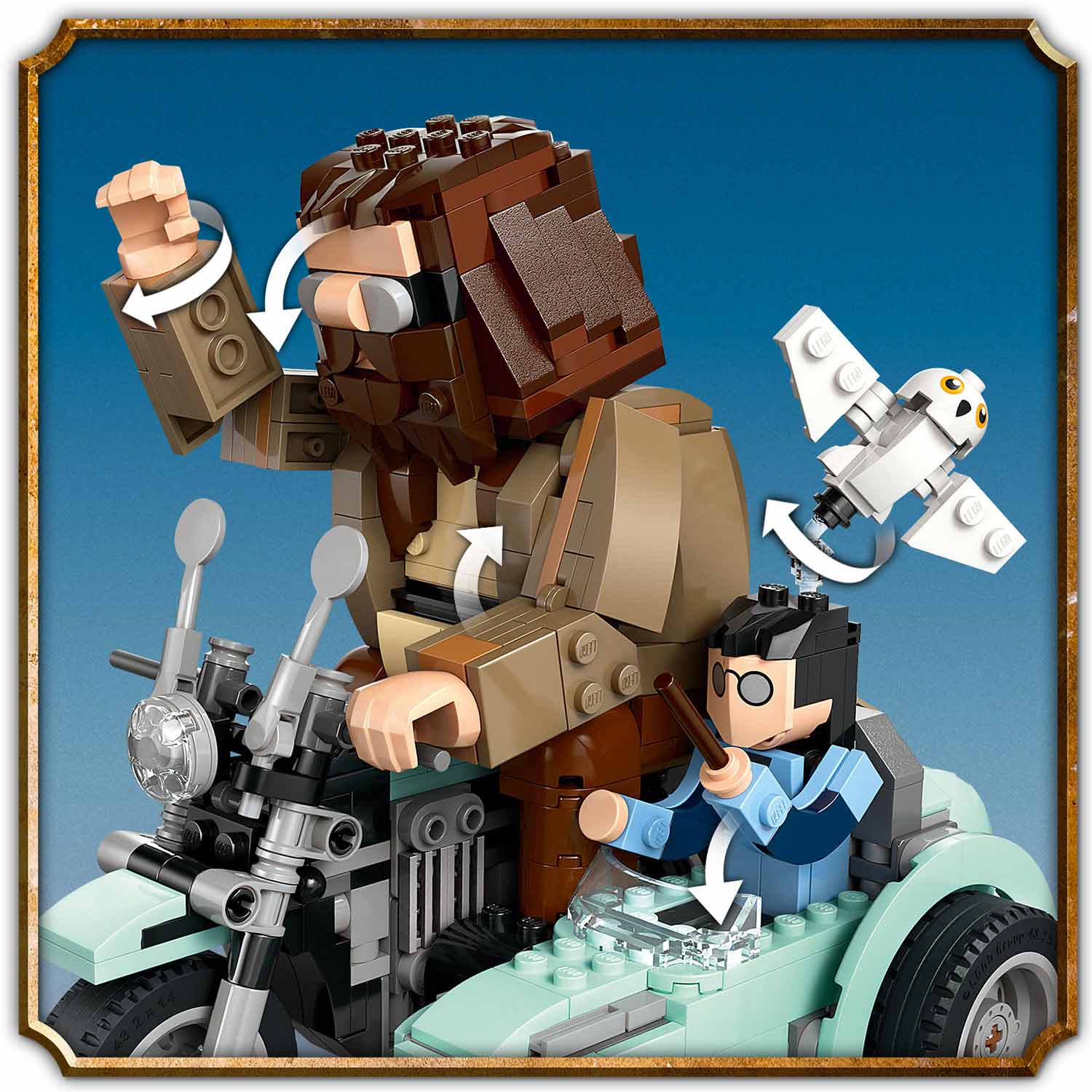 Lego Harry Potter Passeio De Mota De Hagrid E Harry 76443 ( Imagem 4 de 4 ) - Preview
