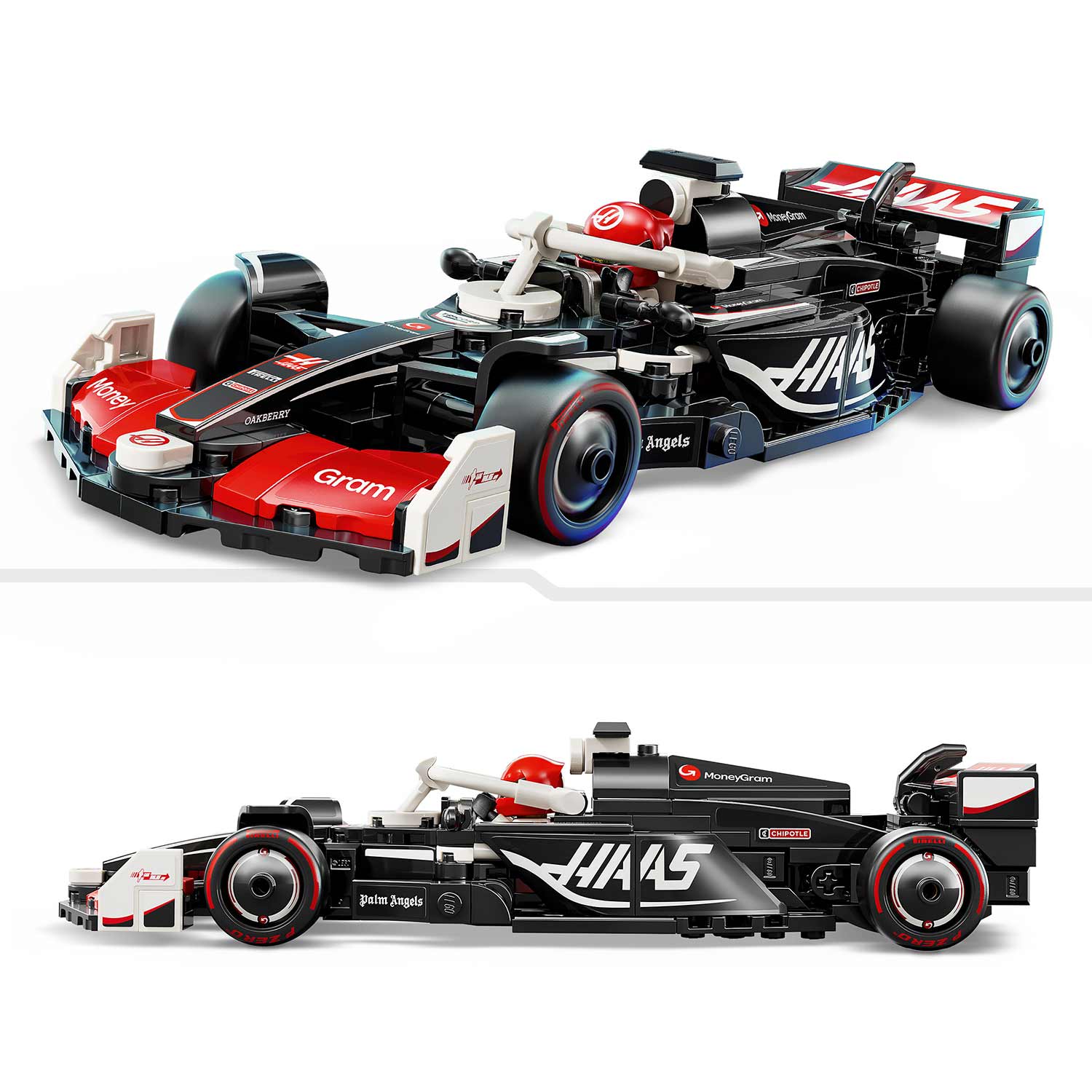 Lego Speed Champions Carro De Corrida Moneygram Haas F1 Team Vf-24 77250 ( Imagem 3 de 4 ) - Preview