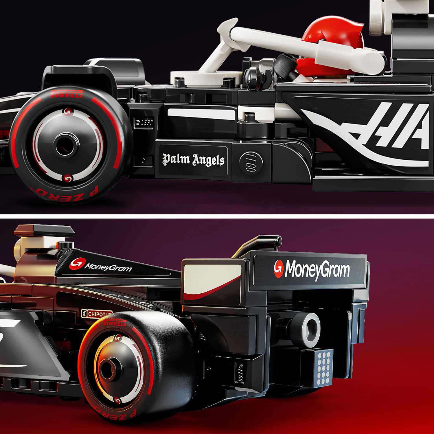 Lego Speed Champions Carro De Corrida Moneygram Haas F1 Team Vf-24 77250 ( Imagem 4 de 4 ) - Preview