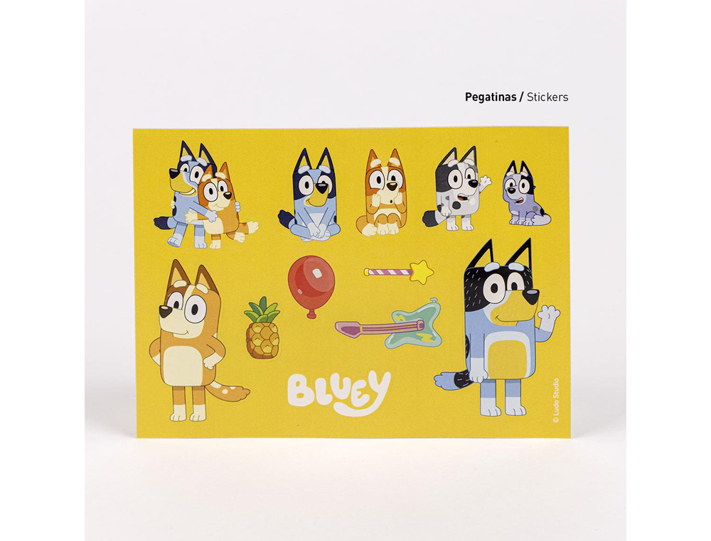 Conjunto de artigos papelaria cerda colorir bluey ( Imagem 5 de 7 ) - Preview