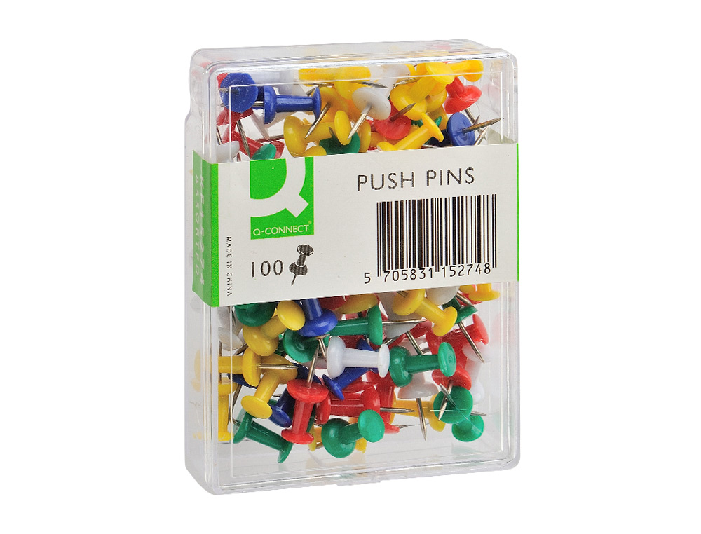 Alfinetes de sinalizacao cores sortidas caixa com 100 ( Imagem 2 de 2 ) - Preview