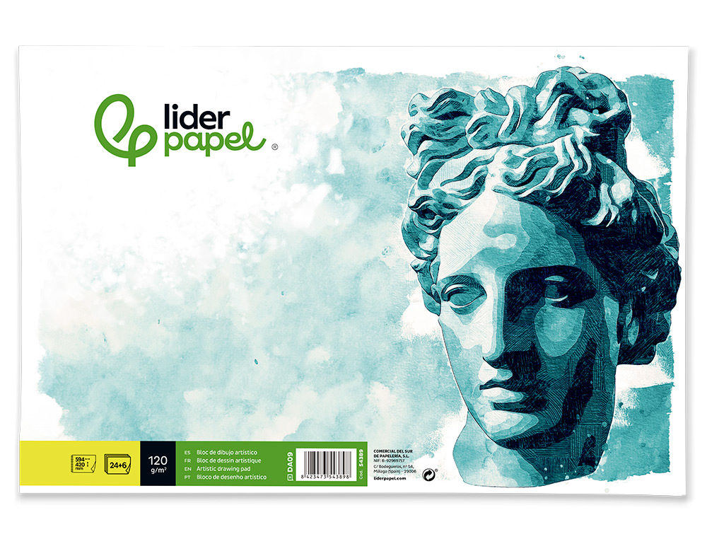 Bloco de desenho liderpapel artistico colado A2 ( Imagem 3 de 14 ) - Preview