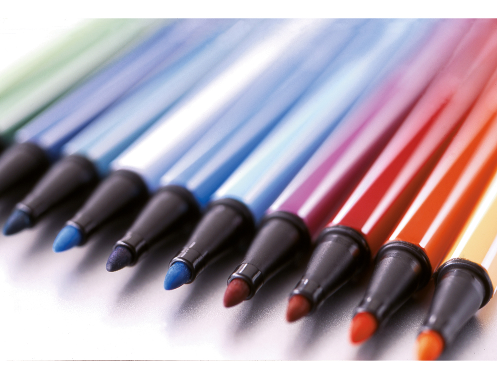 Marcador stabilo aguarelavel pen 68 cinza azulado claro 1 mm (10 unidades) ( Imagem 3 de 6 ) - Preview