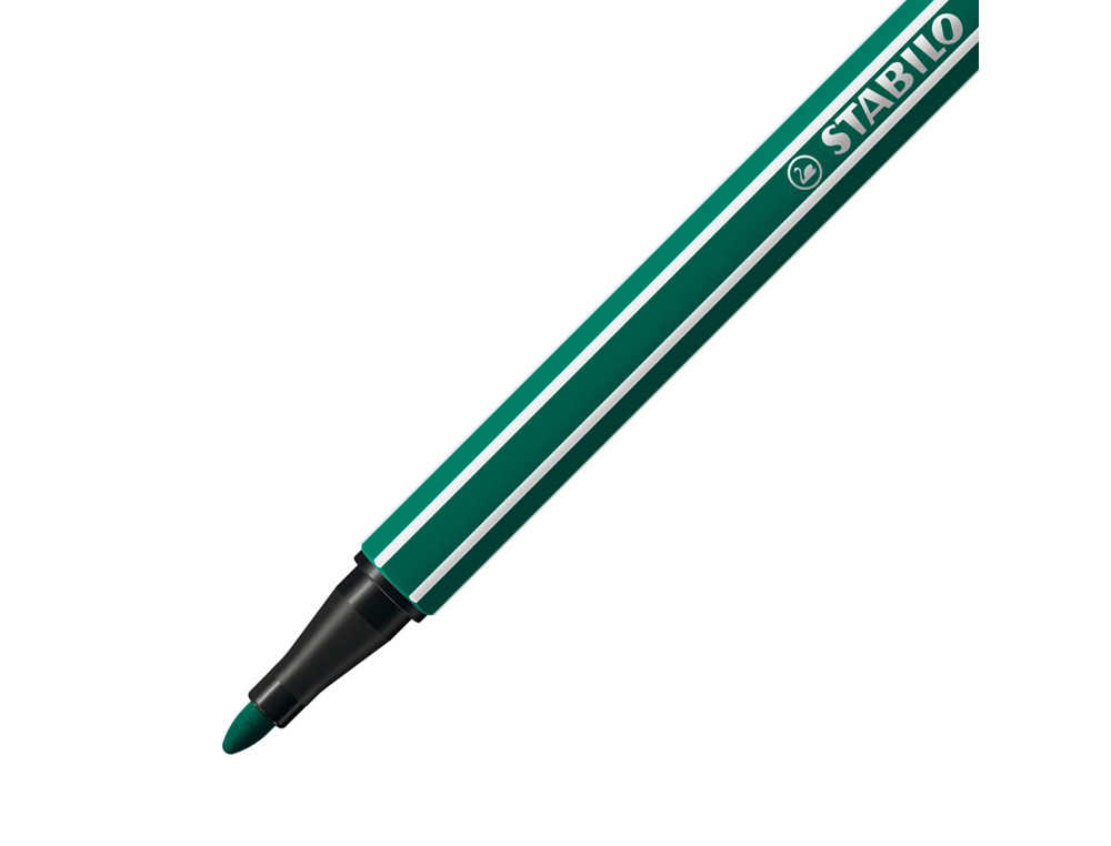 Marcador stabilo aguarelavel pen 68 azul verdoso 1 mm (10 unidades) ( Imagem 2 de 6 ) - Preview
