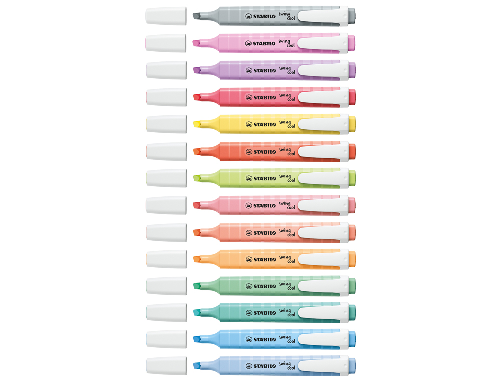 Stabilo - Caixa 10 Marcadores Fluorescentes Swing Cool Gris Polvoriento ( Imagem 4 de 7 ) - Preview