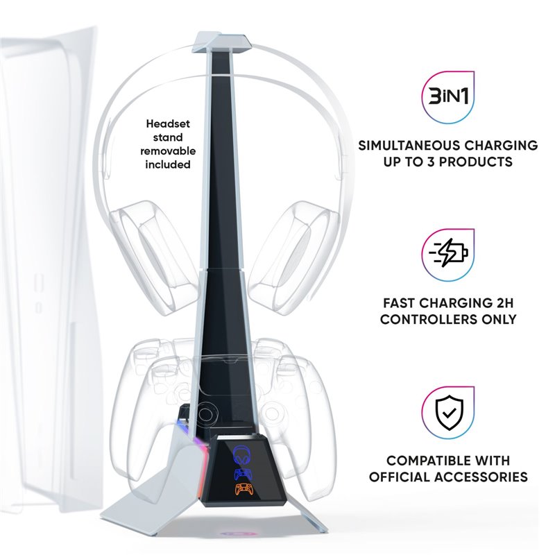 Oniverse - PS5 Fast Charging Station X3 ( Imagem 2 de 3 ) - Preview