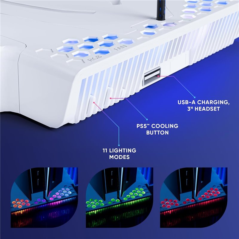 Multifunctional Omniverse Nexus 5 Stand (PS5/PS5 Slim) White ( Imagem 4 de 4 ) - Preview