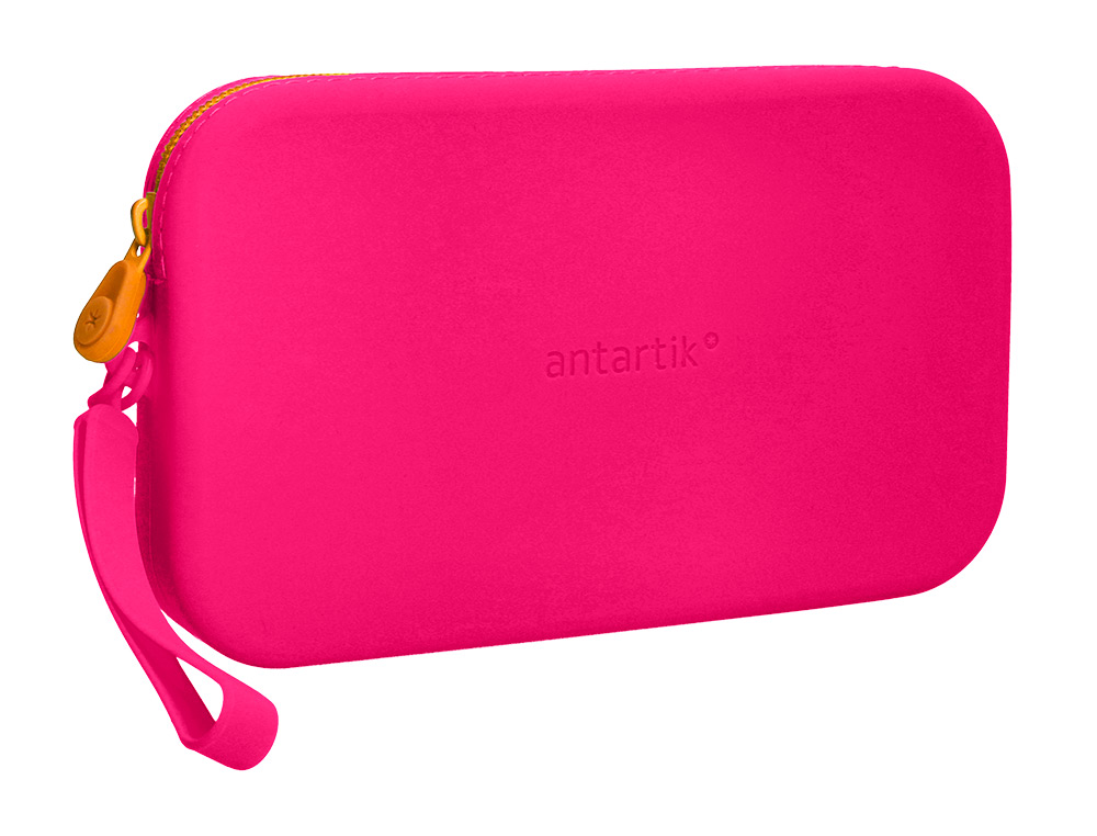 Estojo escolar antartik tropical dive silicone soft retangular 190x120x25 mm rosa fucsia ( Imagem 4 de 10 ) - Preview