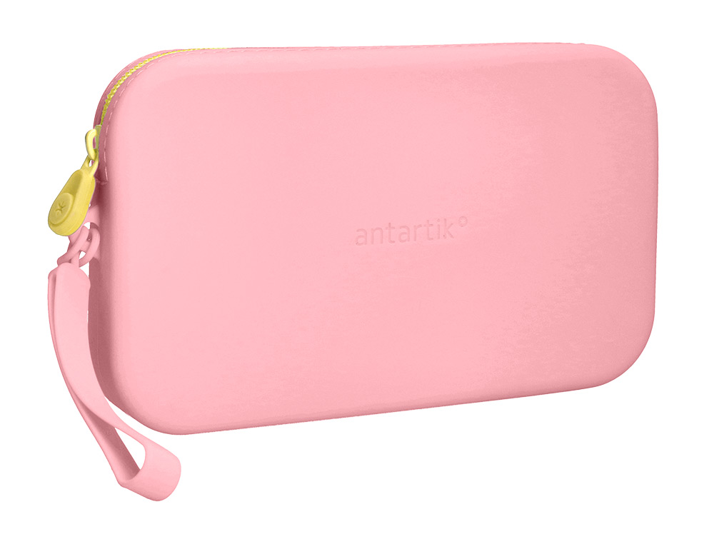 Estojo escolar antartik tropical dive silicone soft retangular 190x120x25 mm rosa chiclete ( Imagem 4 de 10 ) - Preview