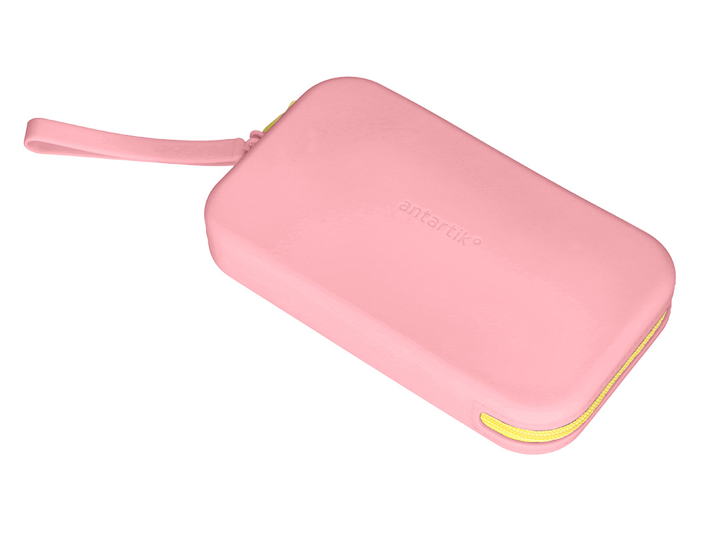 Estojo escolar antartik tropical dive silicone soft retangular 190x120x25 mm rosa chiclete ( Imagem 5 de 10 ) - Preview