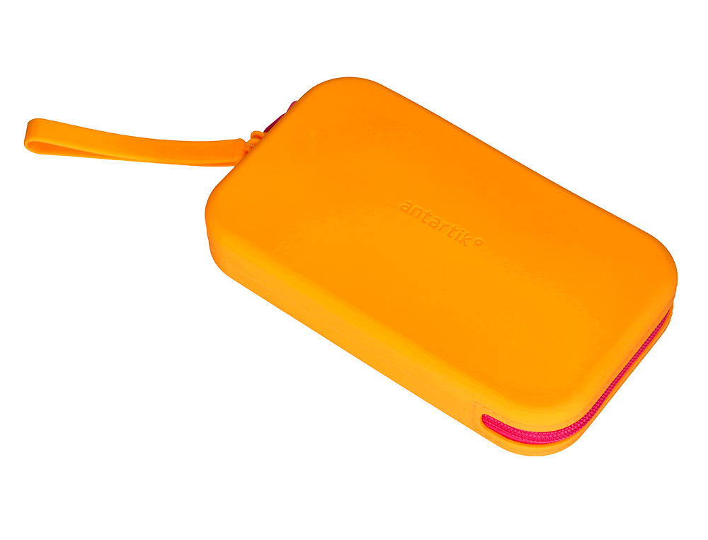 Estojo escolar antartik tropical dive silicone soft retangular 190x120x25 mm laranja ( Imagem 5 de 10 ) - Preview
