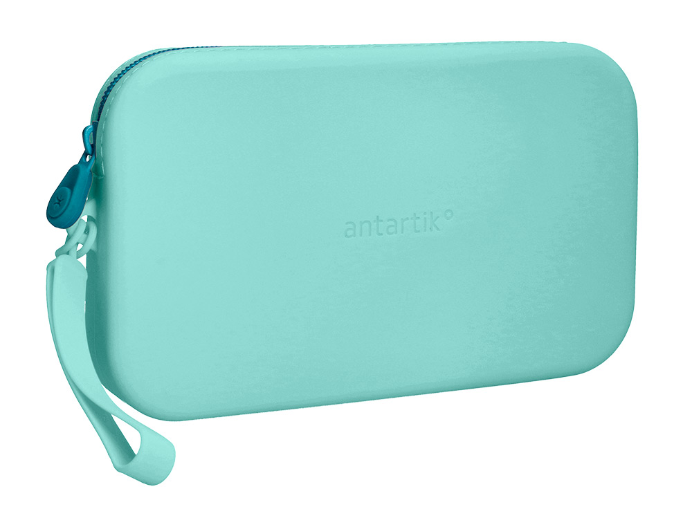 Estojo escolar antartik tropical dive silicone soft retangular 190x120x25 mm menta ( Imagem 4 de 10 ) - Preview