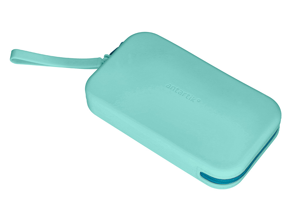 Estojo escolar antartik tropical dive silicone soft retangular 190x120x25 mm menta ( Imagem 5 de 10 ) - Preview