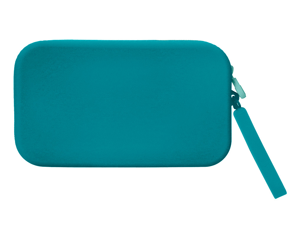 Estojo escolar antartik tropical dive silicone soft retangular 190x120x25 mm azul turquesa ( Imagem 3 de 10 ) - Preview